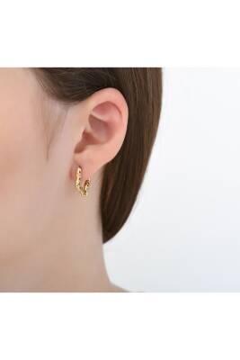 14 Ayar Altın Altın Küpe - 3