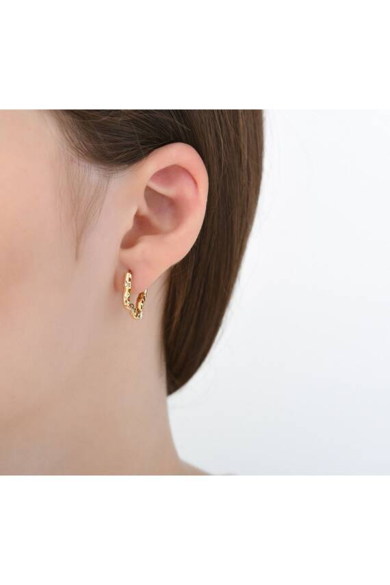 14 Ayar Altın Altın Küpe - 3