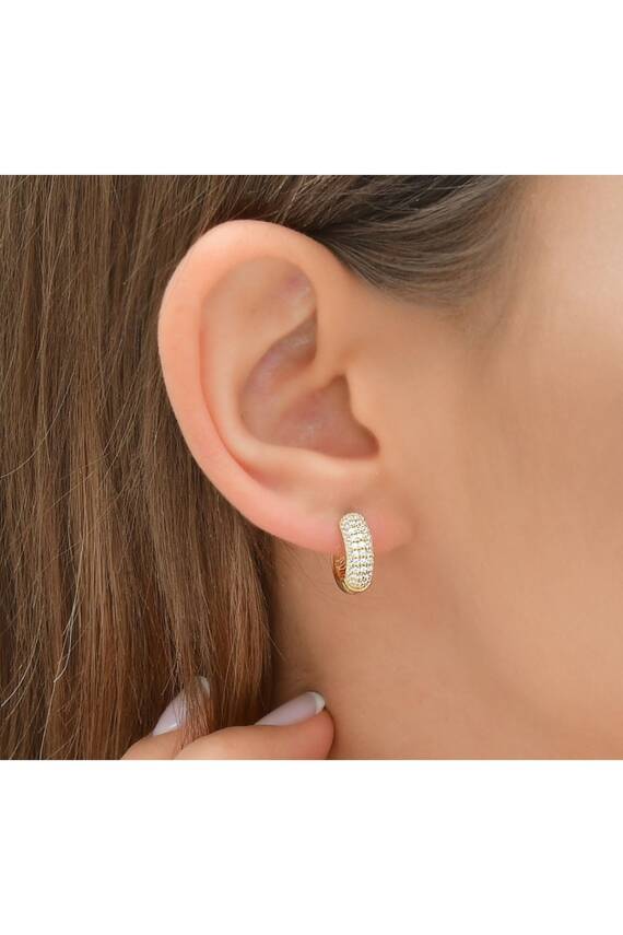 14 Ayar Altın Halka küpe - 2