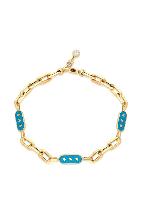 14 Ayar Altın Mineli Bileklik - 1