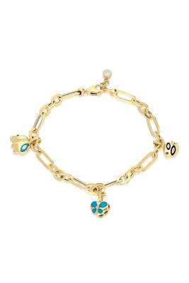 14 Ayar Altın Mineli Bileklik - Diva