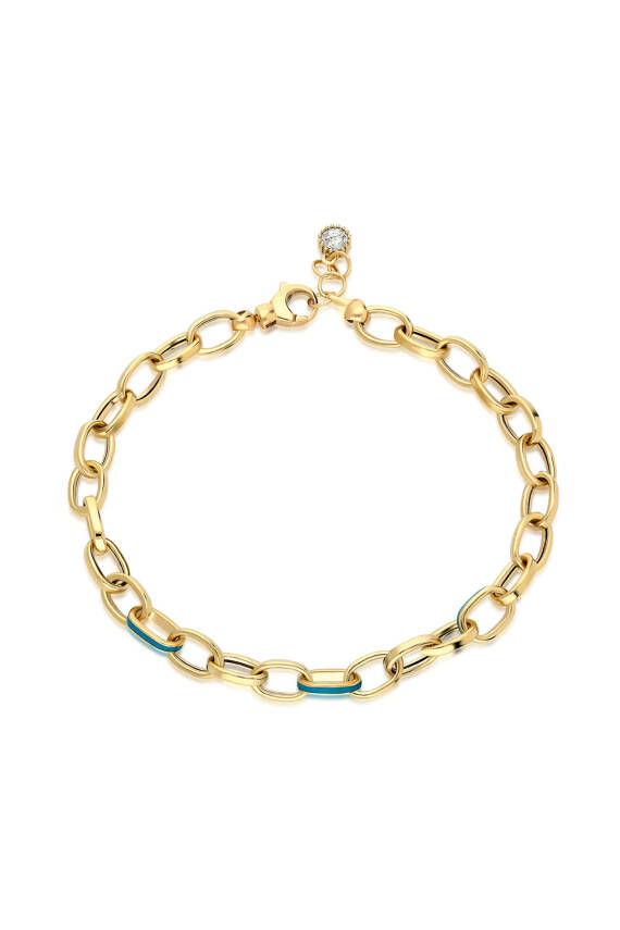 14 Ayar Altın Mineli Bileklik - 1