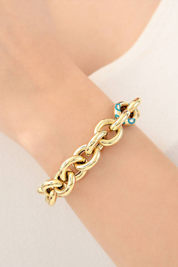 14 Ayar Altın Mineli Bileklik - 2