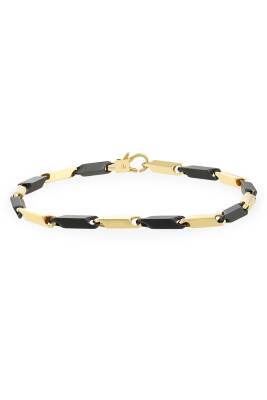 14 Ayar Altın Sade Erkek Bileklik - Diva