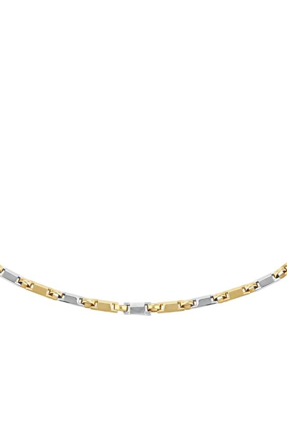 14 Ayar Altın Sade Erkek Kolye - 2