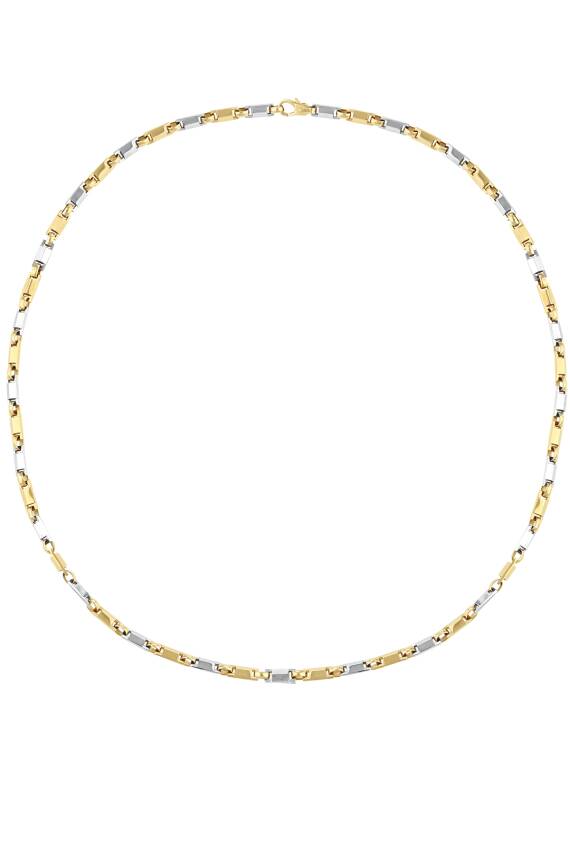 14 Ayar Altın Sade Erkek Kolye - 1